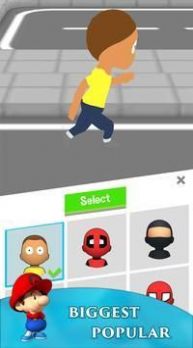 人群跑步3d
